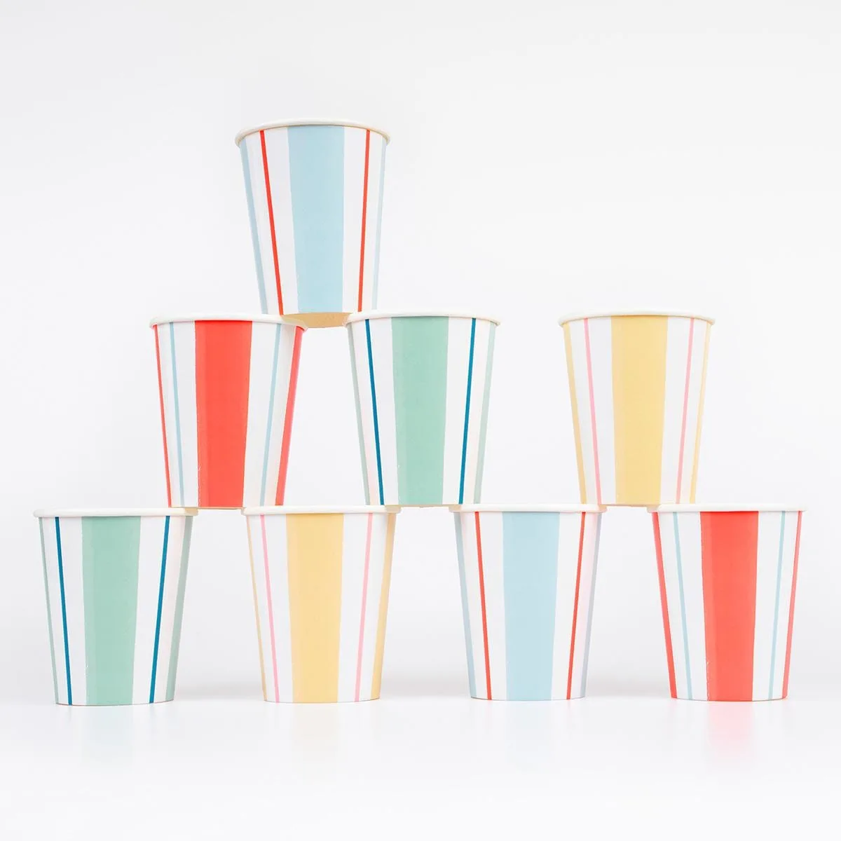 Preppy Stripe Cups x8