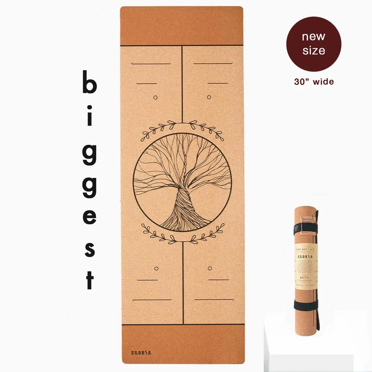 Esterilla de yoga de corcho Biggest Tree of Life | 6MM