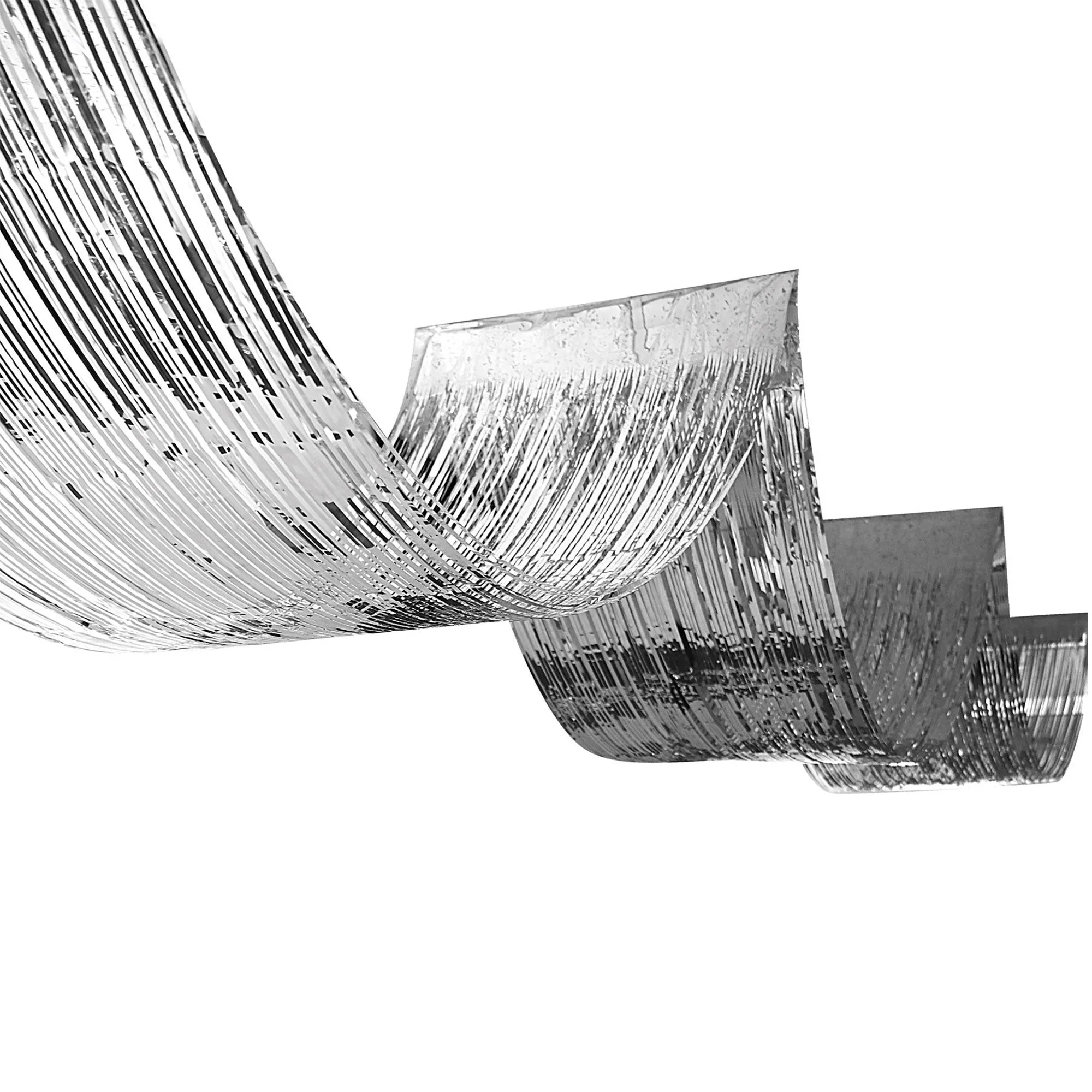 How to Hang a Silver Fringe Ceiling Curtain