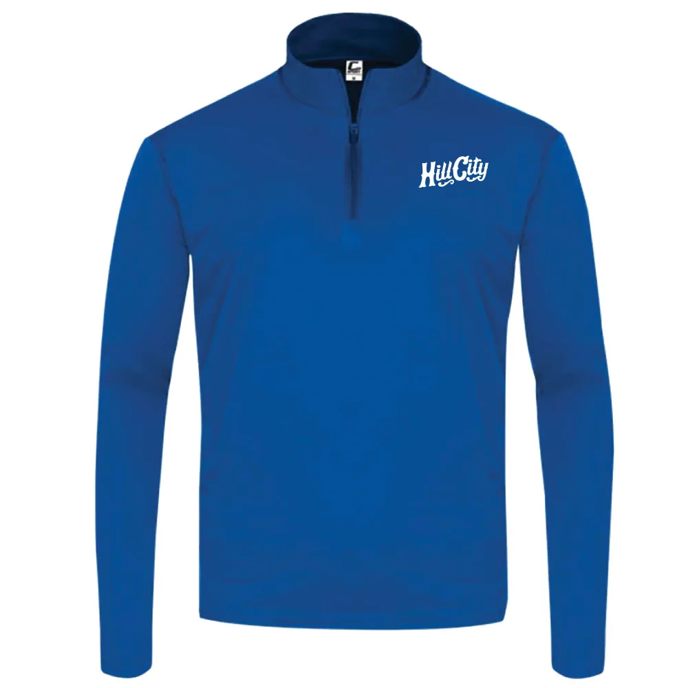 Hill City Howlers Zip 1/4 Performance Blu Reale Adulto