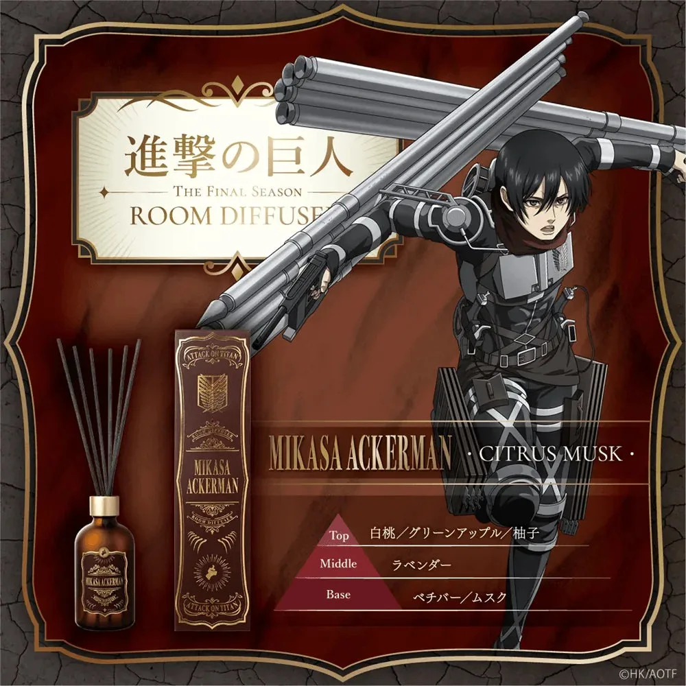 Difusor de ambiente Mikasa Ackerman: Consejos de cuidado y aroma