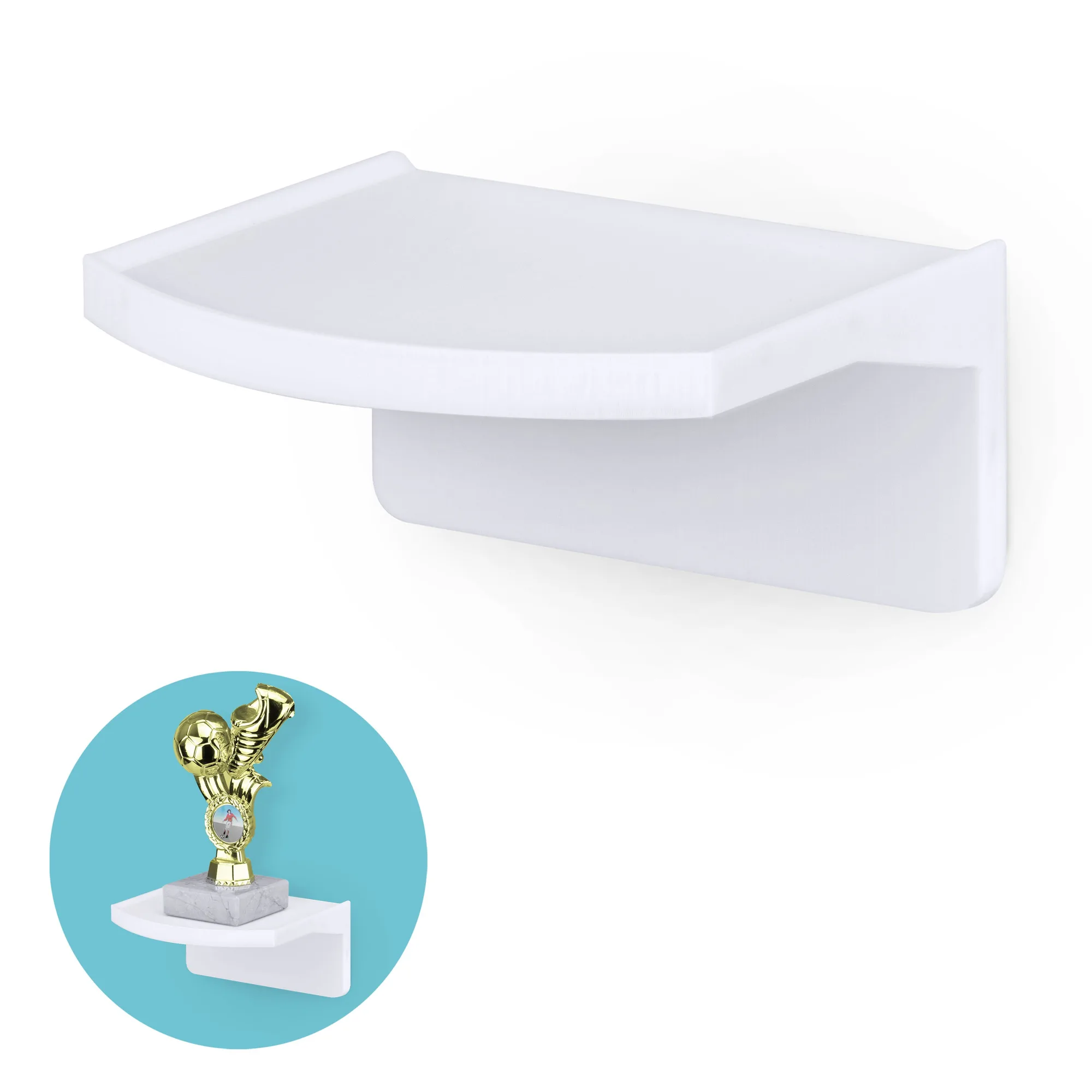 Adhesive Baby Monitor Shelf: Stick-On Mount for Nursery