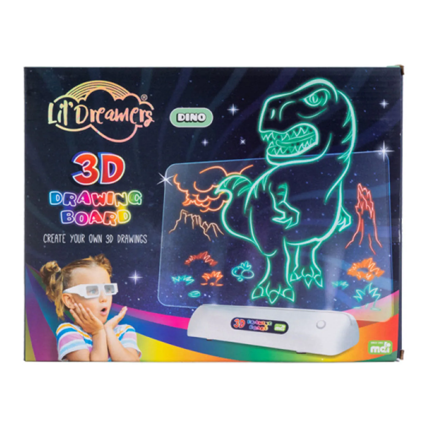 ディノアイランドの3Dイルミネートお絵かきボード