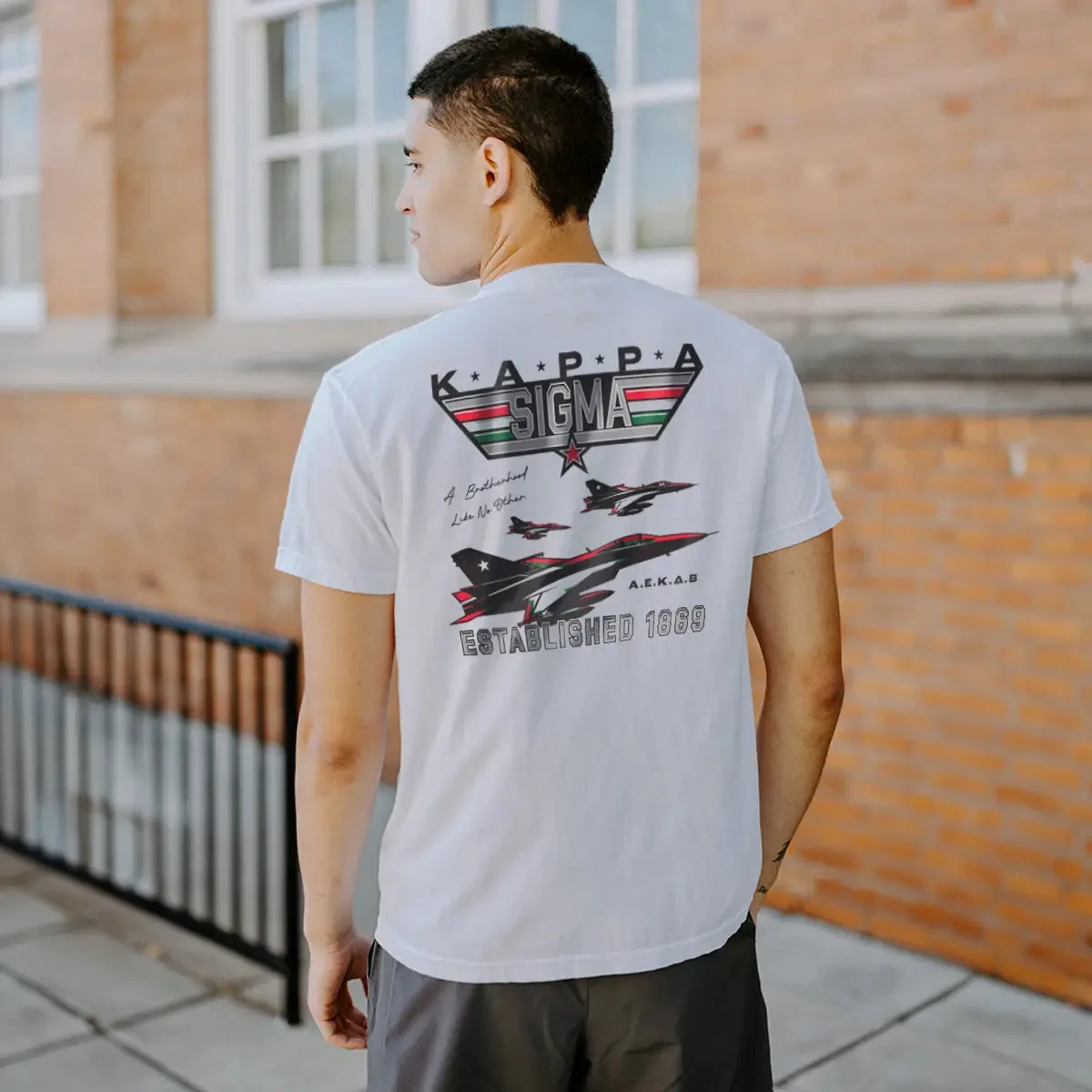 Exclusive Kappa Sigma Fighter Pilot Short Sleeve Tee