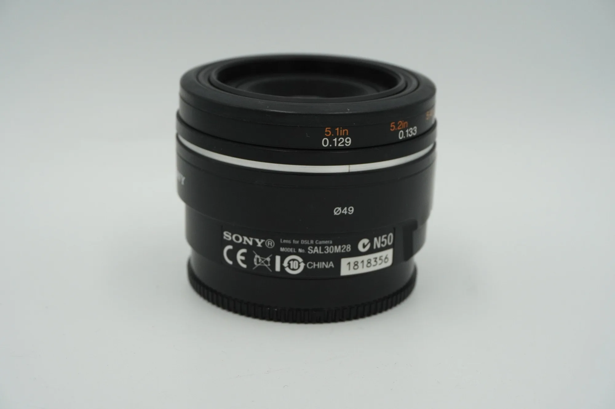 Objetivo Sony 30mm F2.8 Macro SAM usado (montura A)