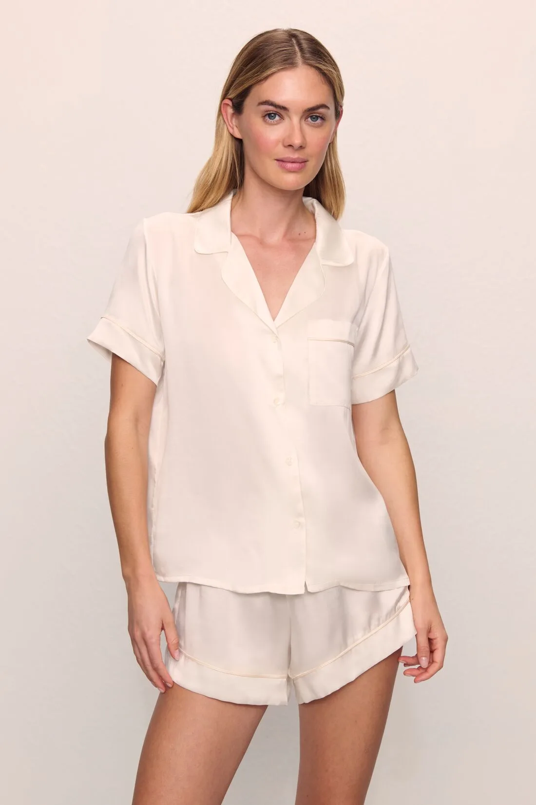 Inez Washable Silk Short PJ Set