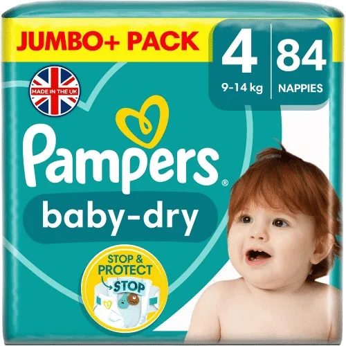 Pampers Baby Dry taille 4 vs 4+ : laquelle convient le mieux ?