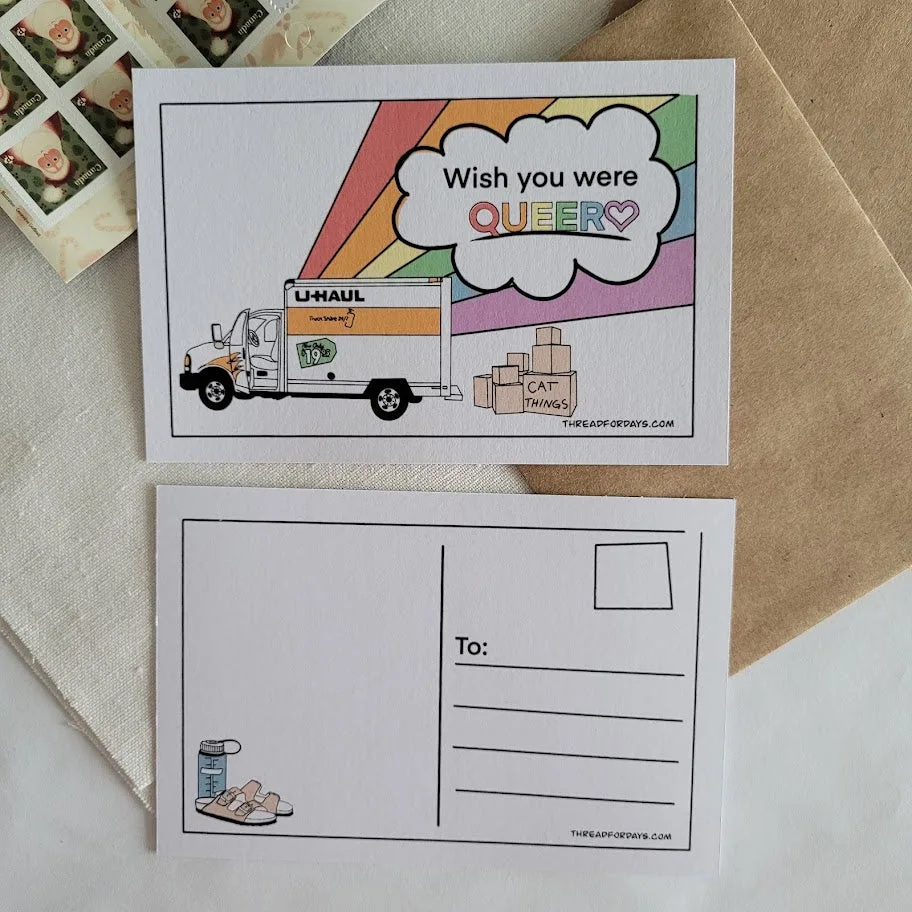 Wish You Were Queer | 4x6 Postcard