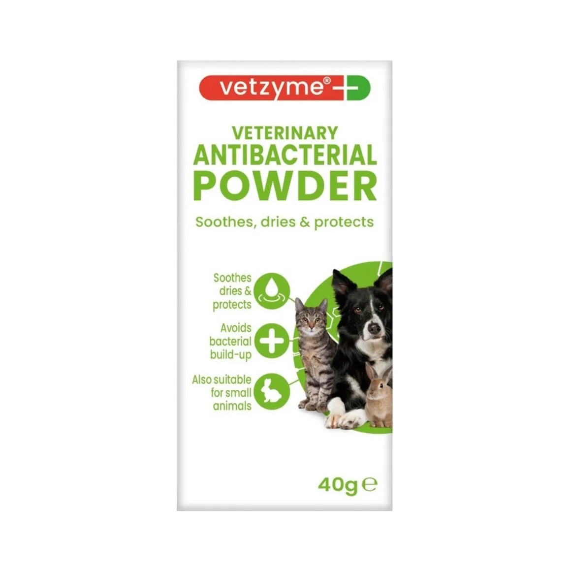 Appliquer Vetzyme Poudre Antibactérienne sur les animaux