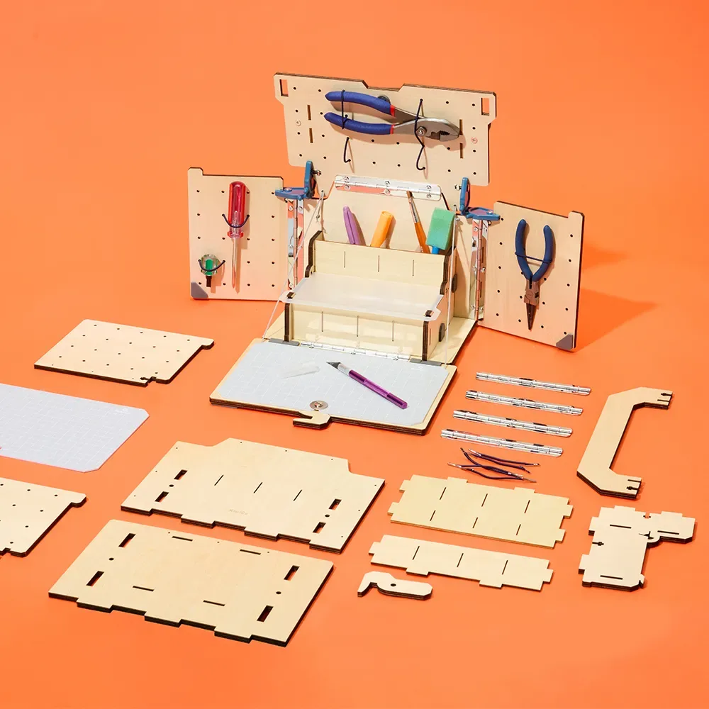 Mitä KiwiCo Maker Station -paketti sisältää