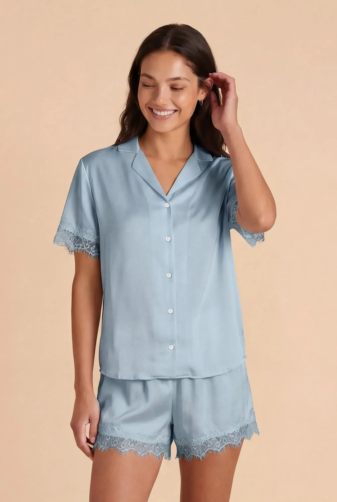 How to Style the June Satin Pajama Set for Getting Ready
