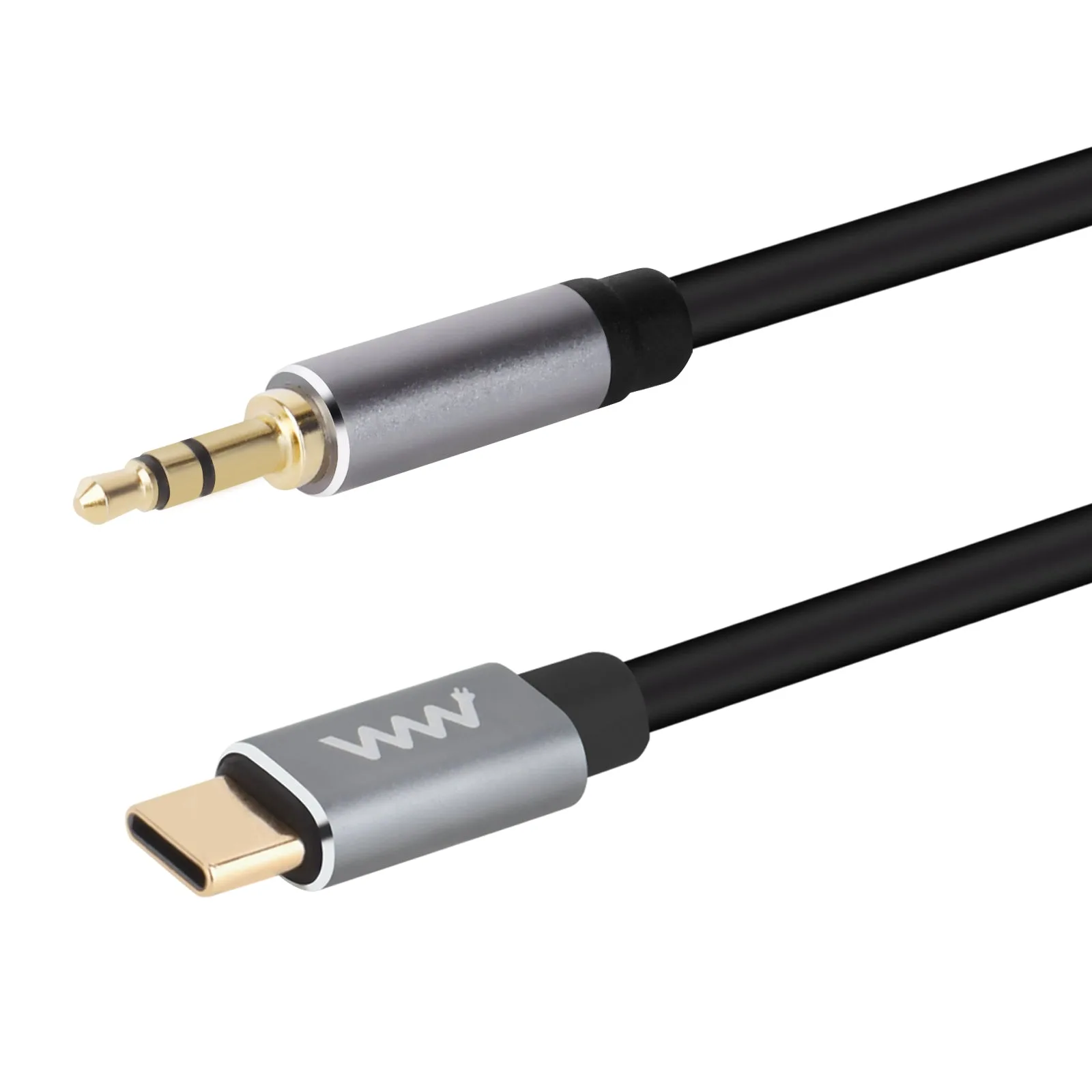 كابل صوت ستيريو AUX USB-C إلى 3.5 مم (1 متر) – سلك سماعة رأس / مقبس سيارة