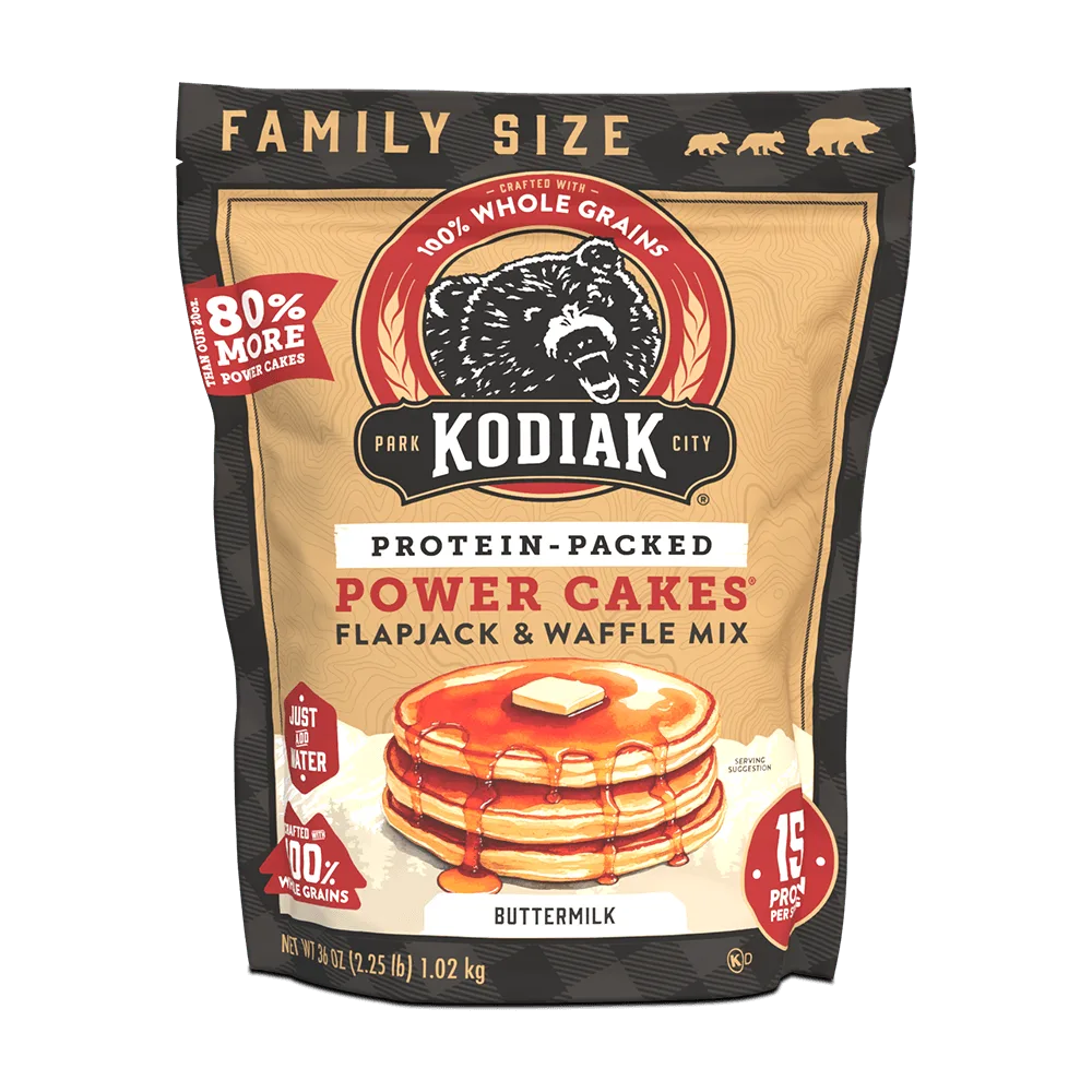Grizzly Size Buttermilk Power Cakes