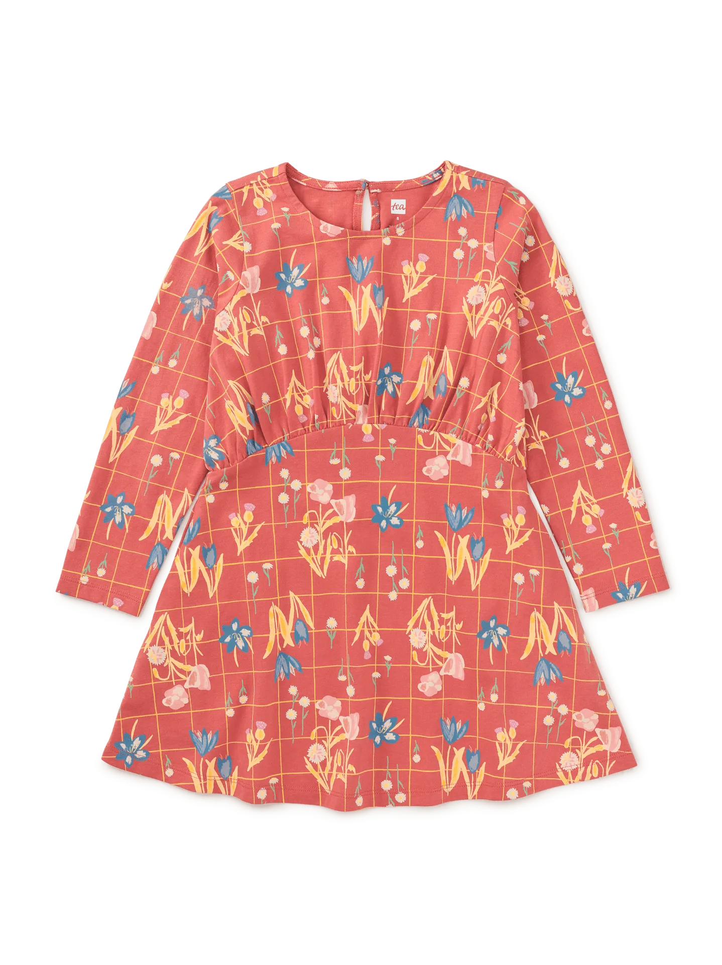 Robe taille cintrée à manches longues