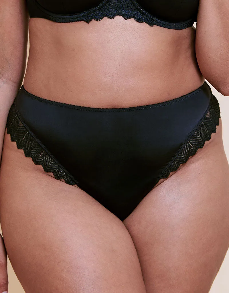 Curvy Kate Wild One Brazilian Brief Negro