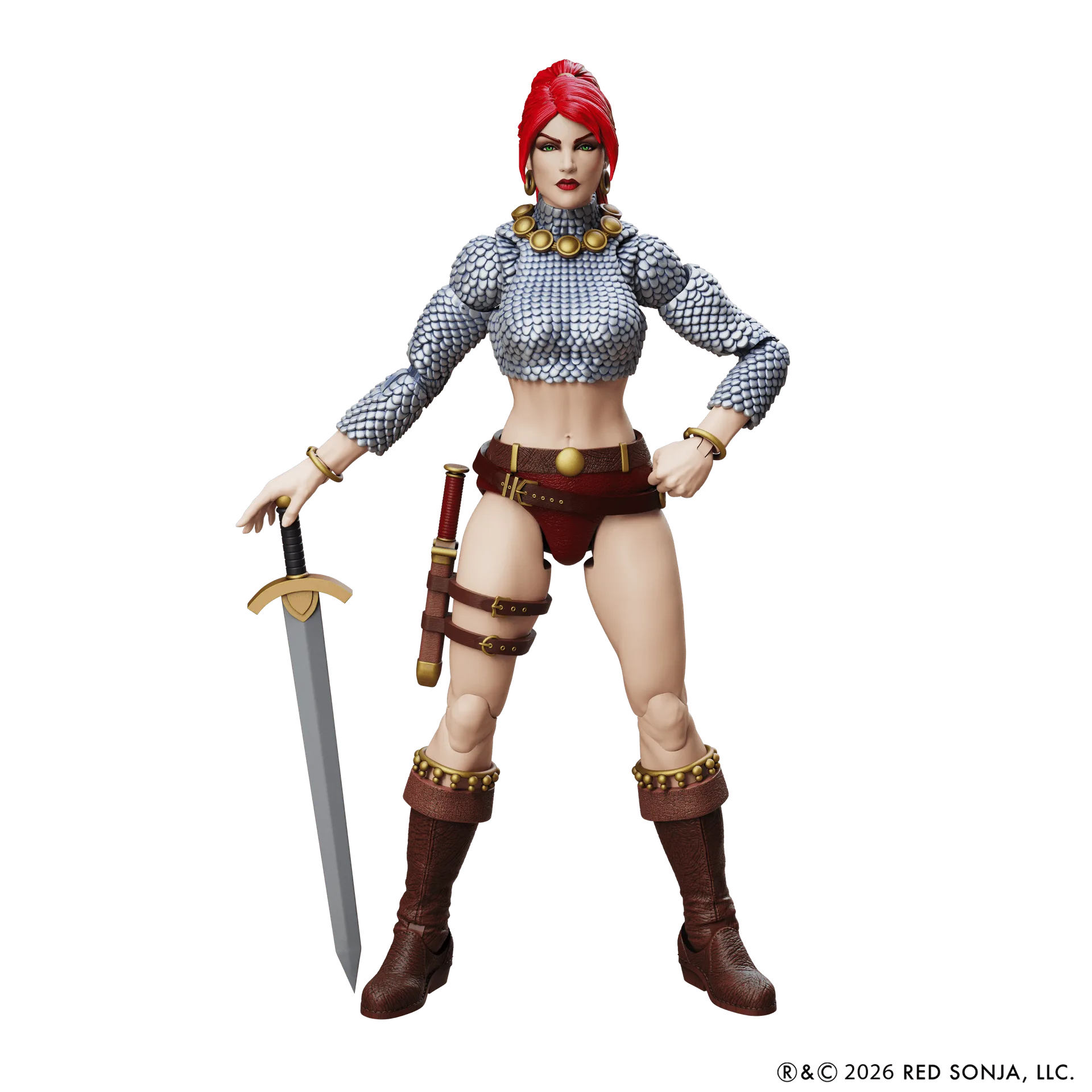 Red Sonja: Nesmrtelná Red Sonja 1:12 Měřítko Epic H.A.C.K.S. akční figurka
