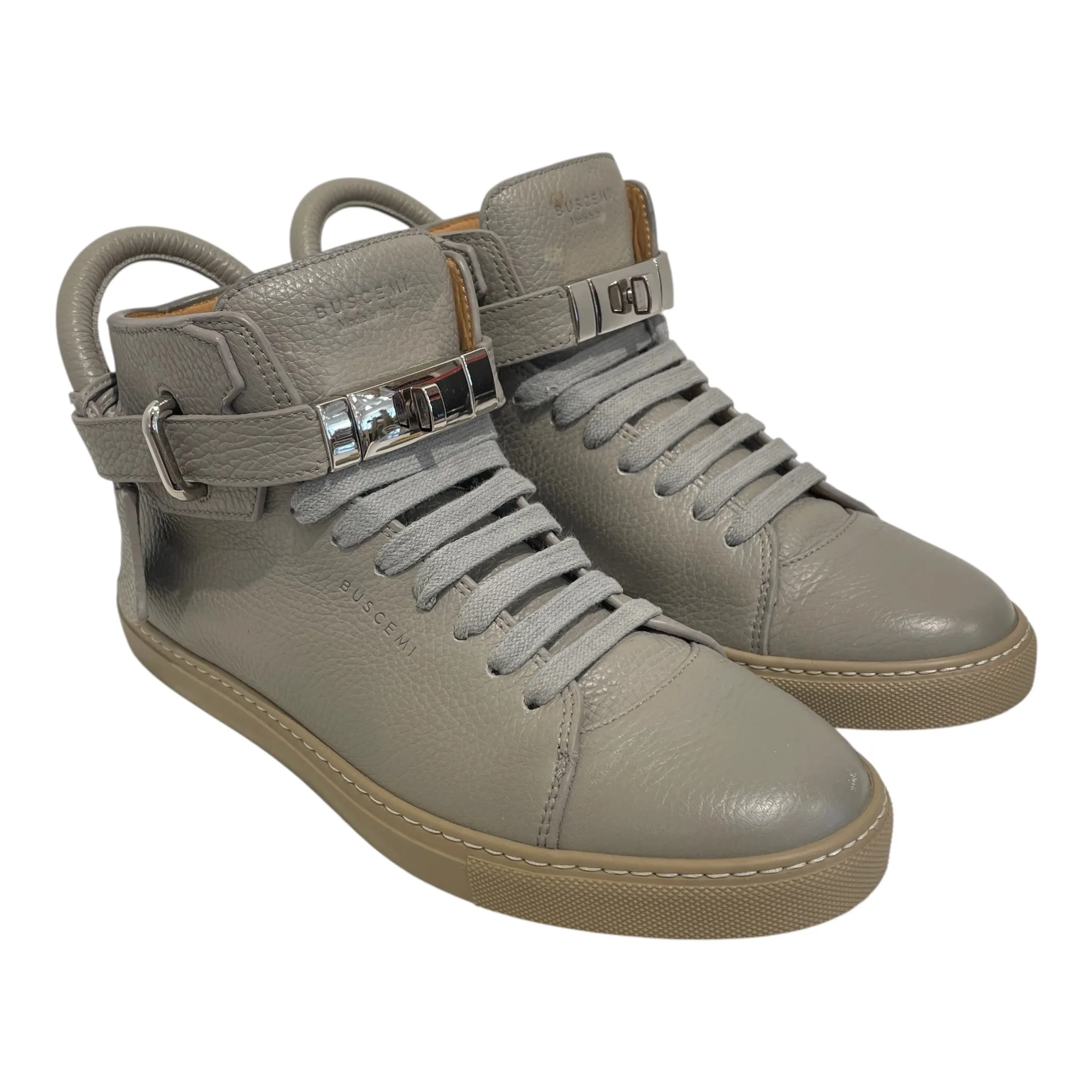 BUSCEMI/Hi-Sneakers/EU 41/Leather/GRY/1100S16-GRP-8