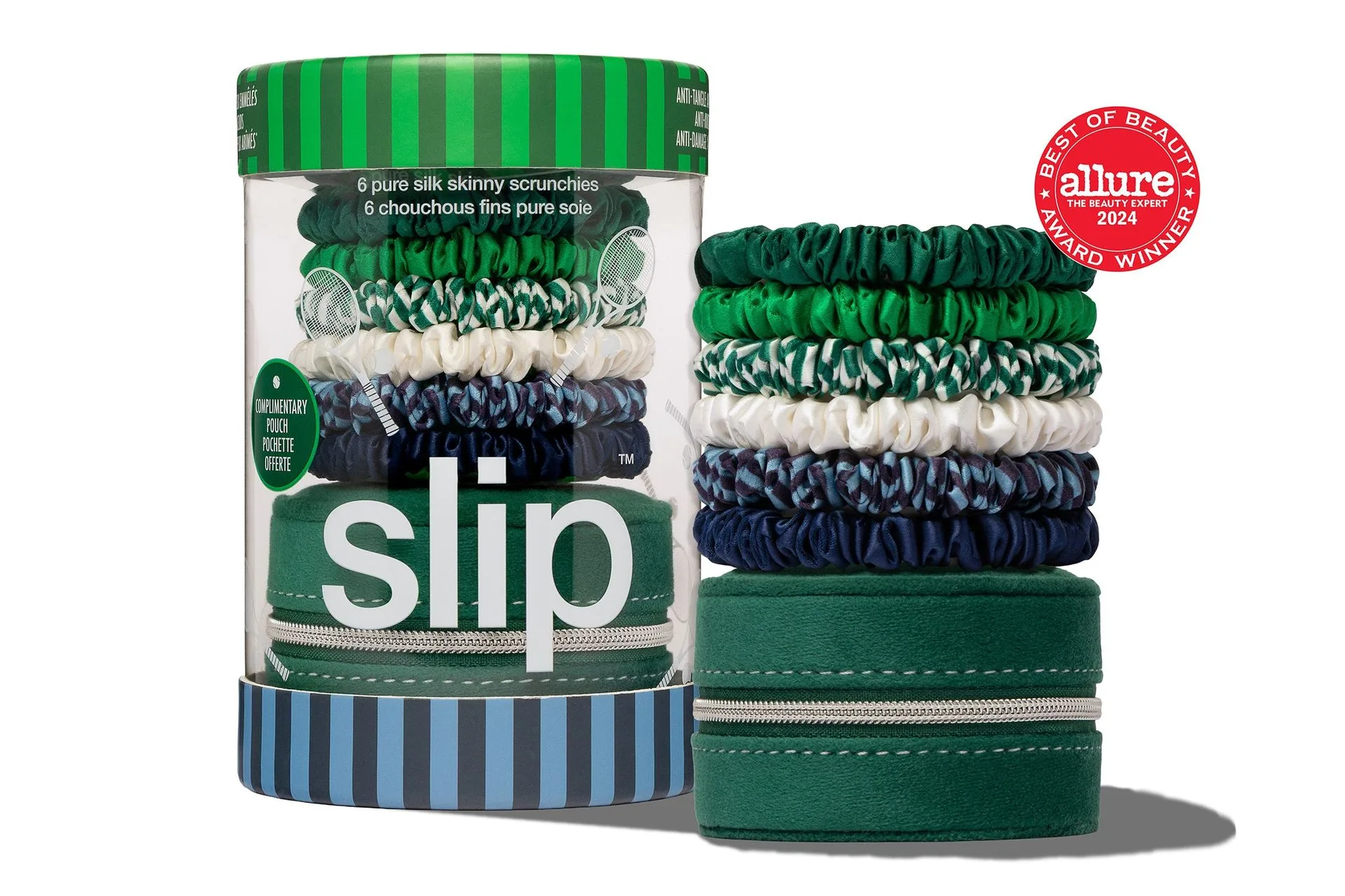 Hair On Point Skinny Scrunchies with Complimentary Pouch