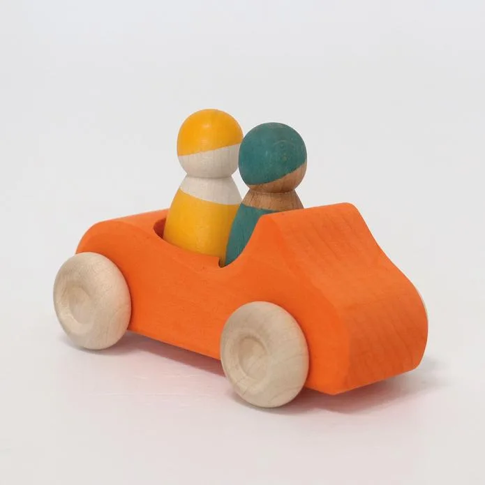 Grimm's Convertible Orange Car: Imaginative Play Fun