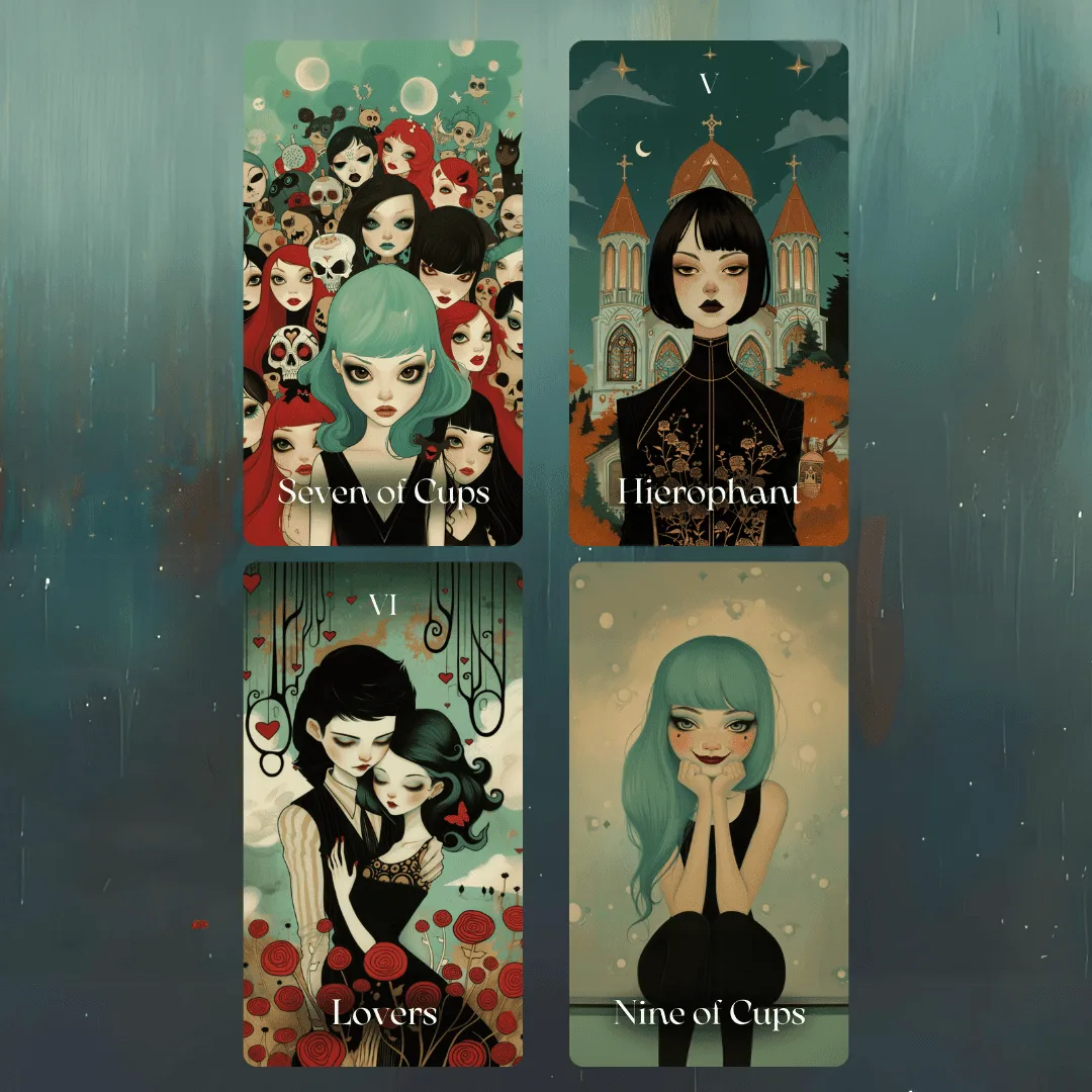 Mystic Maidens Tarot ✨ A 78-card tarot deck embodying divine feminine power and gentle insight