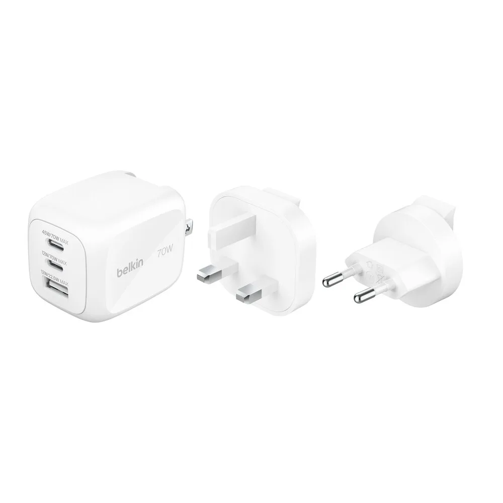 GaN 70W rejseoplader med adaptere: Hvad du skal vide