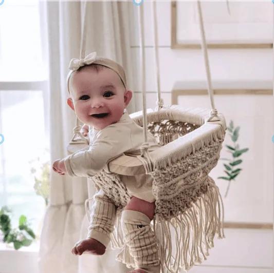 Macrame Swing vs. Wooden Baby Toys: Which Is Best for Your Baby’s Development?