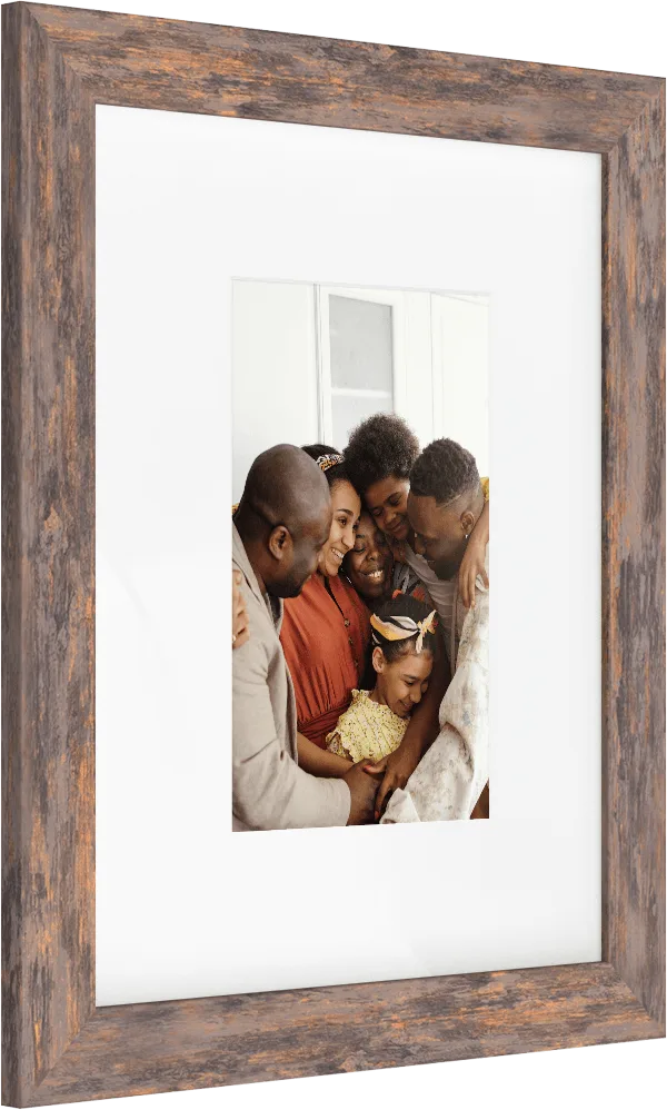 Luxe Wall Wide - Marrone (con passe-partout largo)
