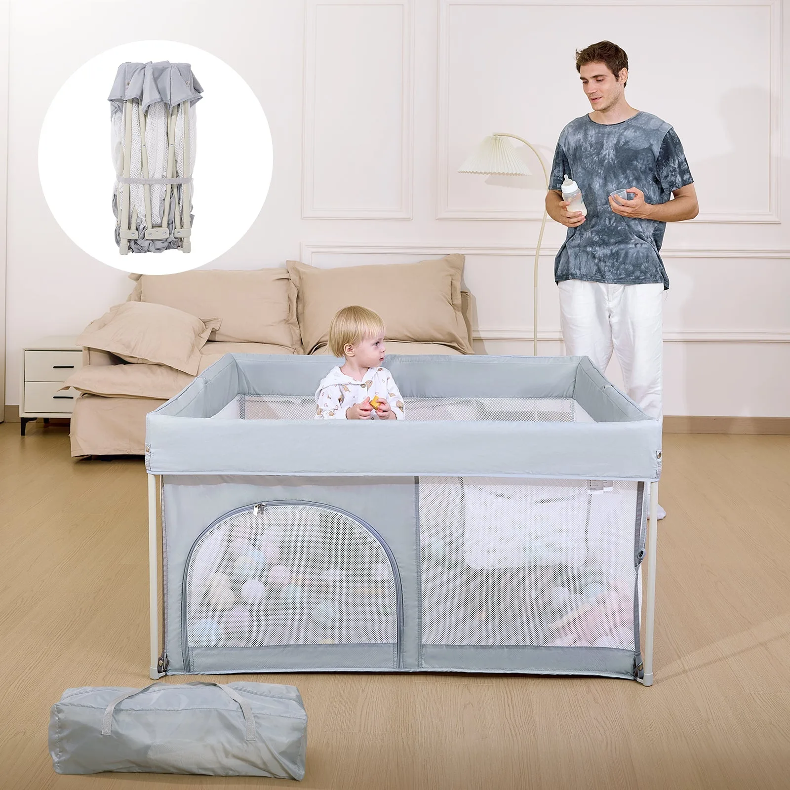 Cara Melipat dan Menyimpan Playpen Bayi