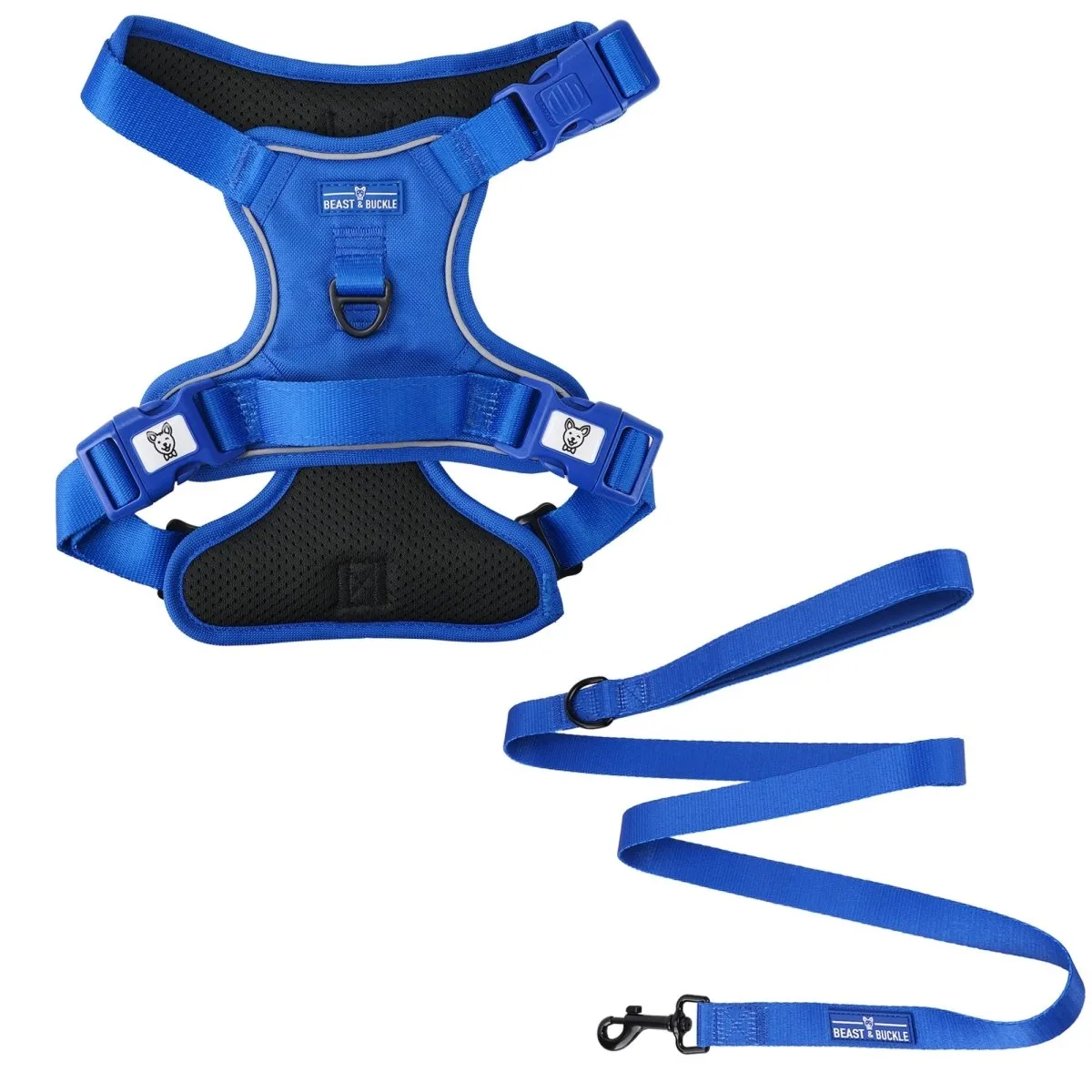 Blue No Pull Harness & Leash Bundle