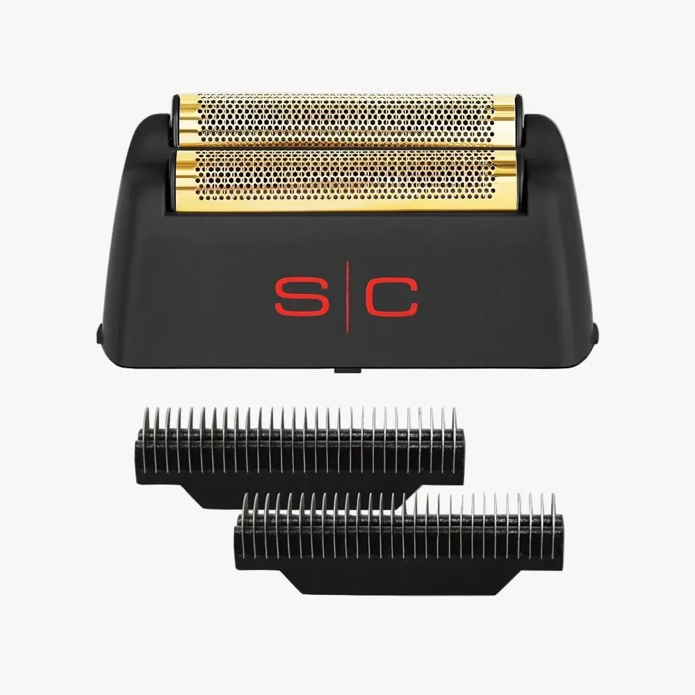 Gold Titanium Double Foil and Echo Cutters for Rebel Foil Shaver
