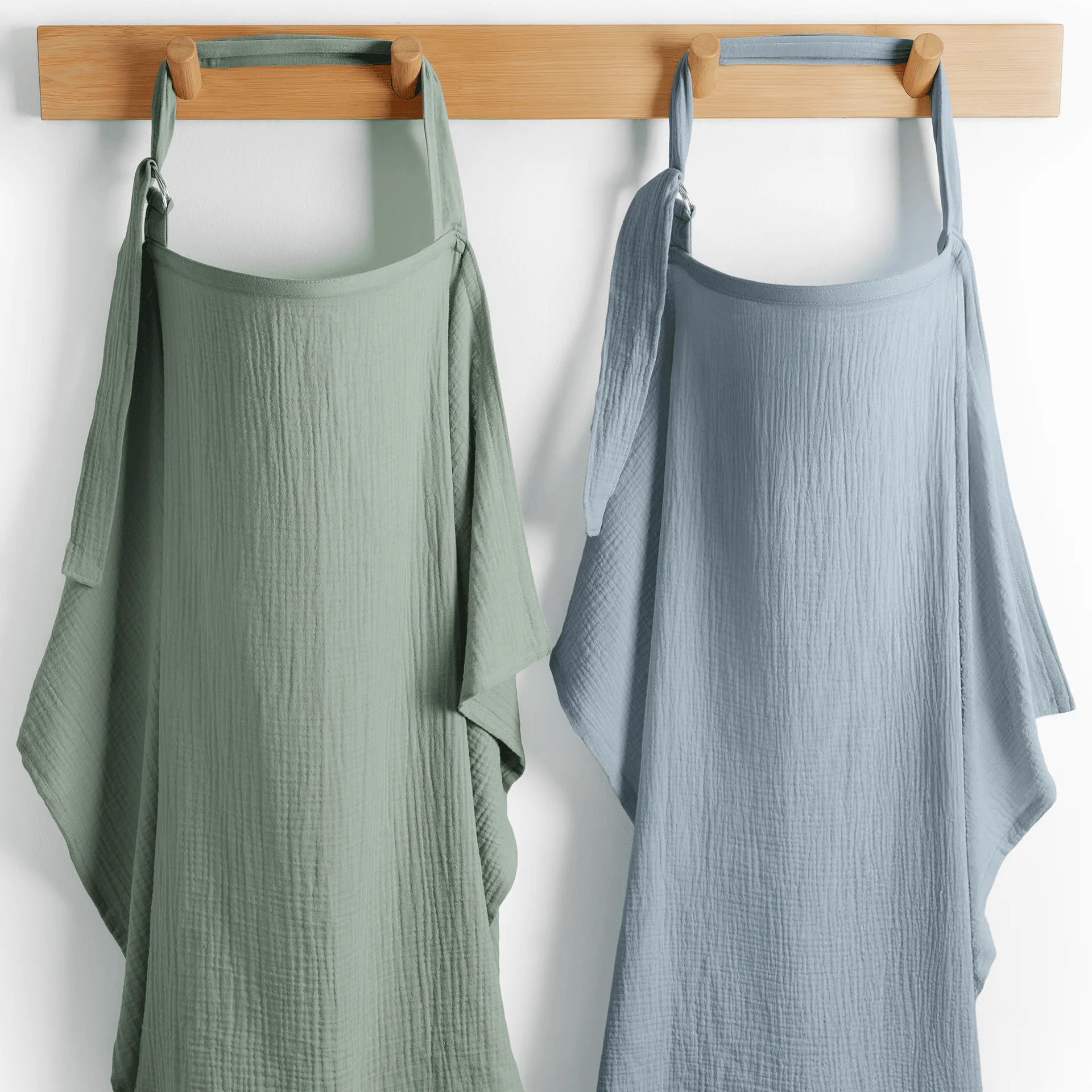 Muslin Nursing Cover, Pack of 2 in Fern and Pacific Blue