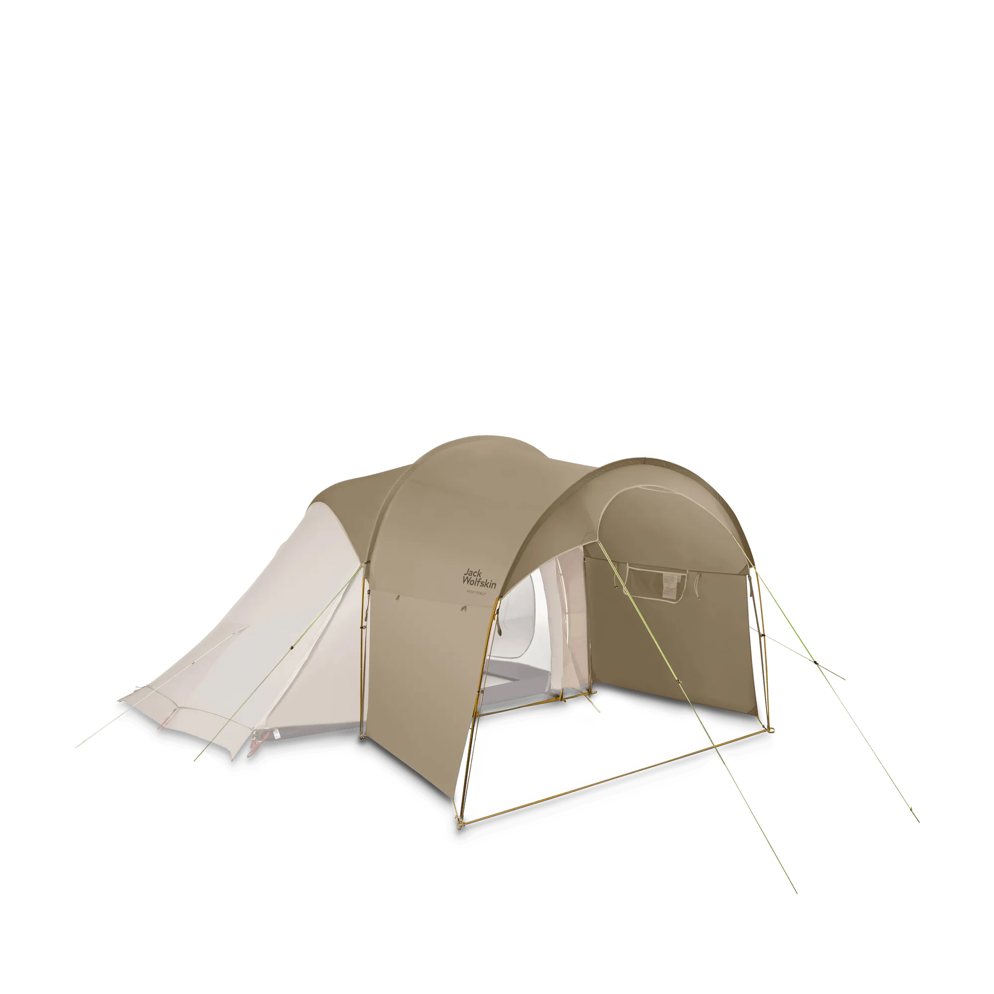 Montagem de tenda familiar: Armar FRONT PORCH com vento
