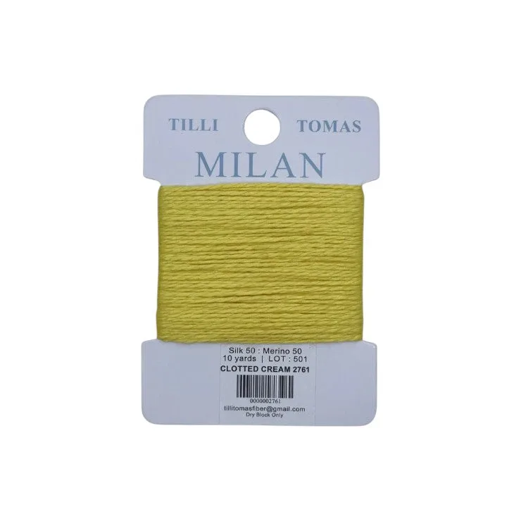 Cores do fio Milan: Clotted Cream vs Rocky Coast