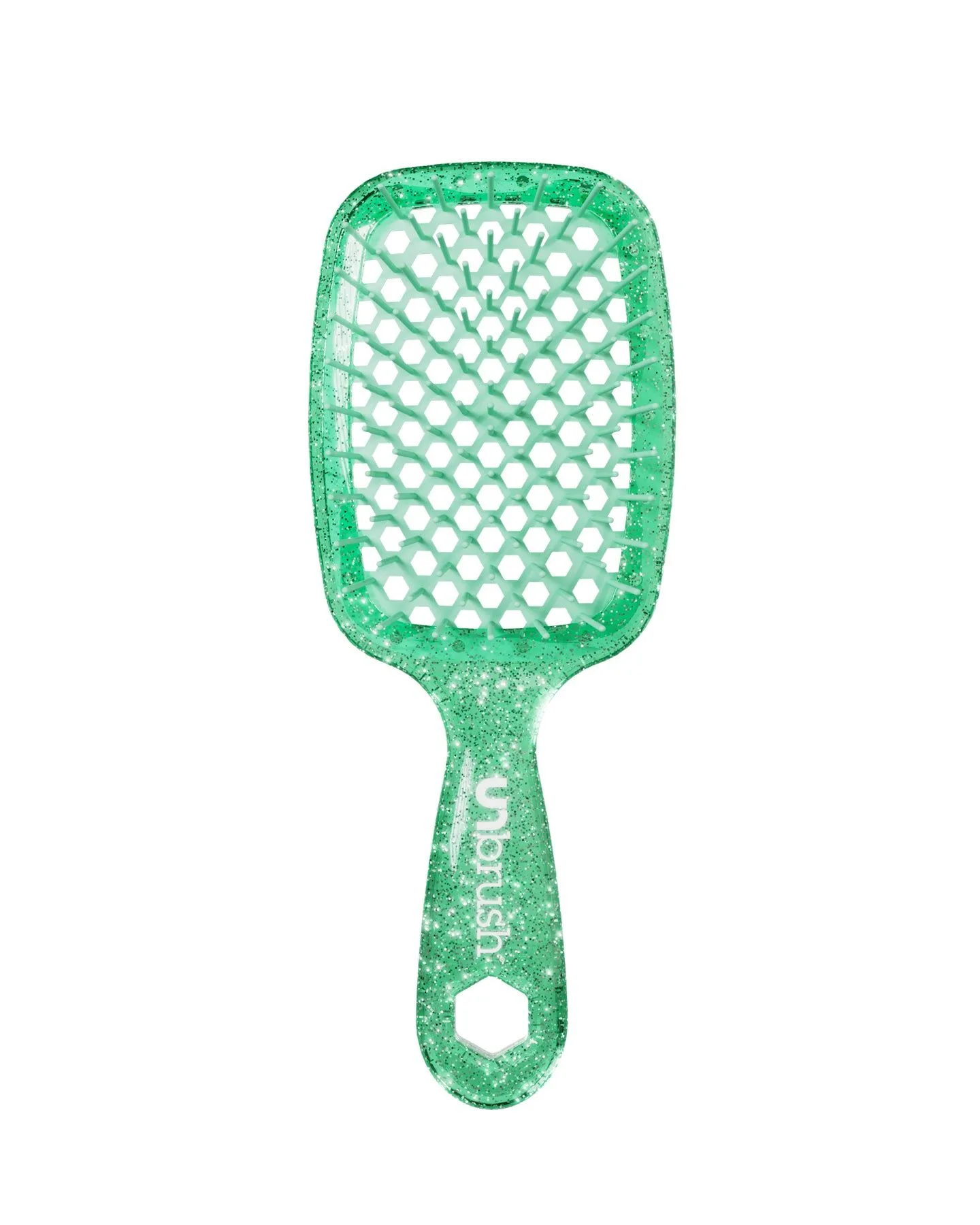 UNbrush Detangling Hair Brush Glitter - Turquoise