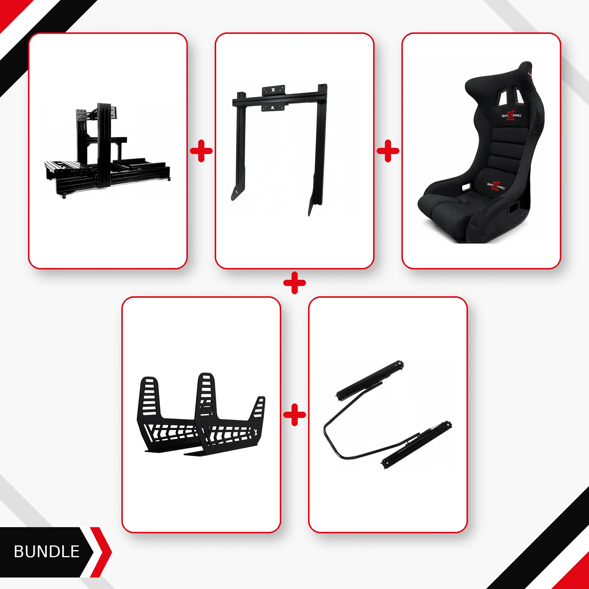 SimXPro XT120 Complete Cockpit Bundle + GTR Seat
