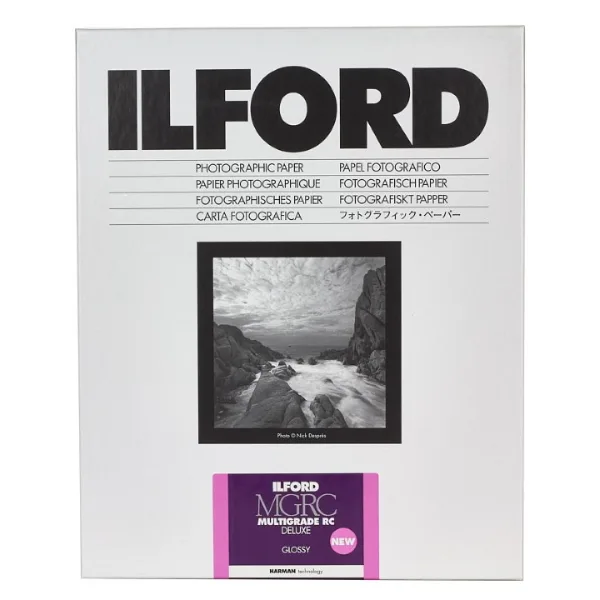 Comparativa de tamaños de papel Ilford Multigrade RC Deluxe