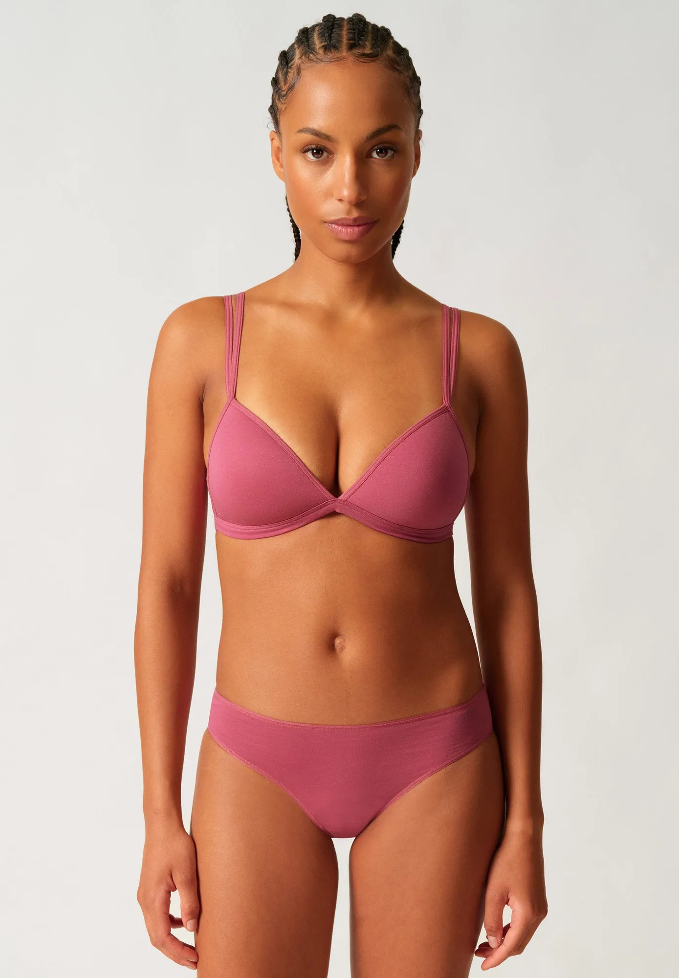 Sujetador triángulo acolchado de algodón elástico SKINY ADVANTAGE | 087102-08A136