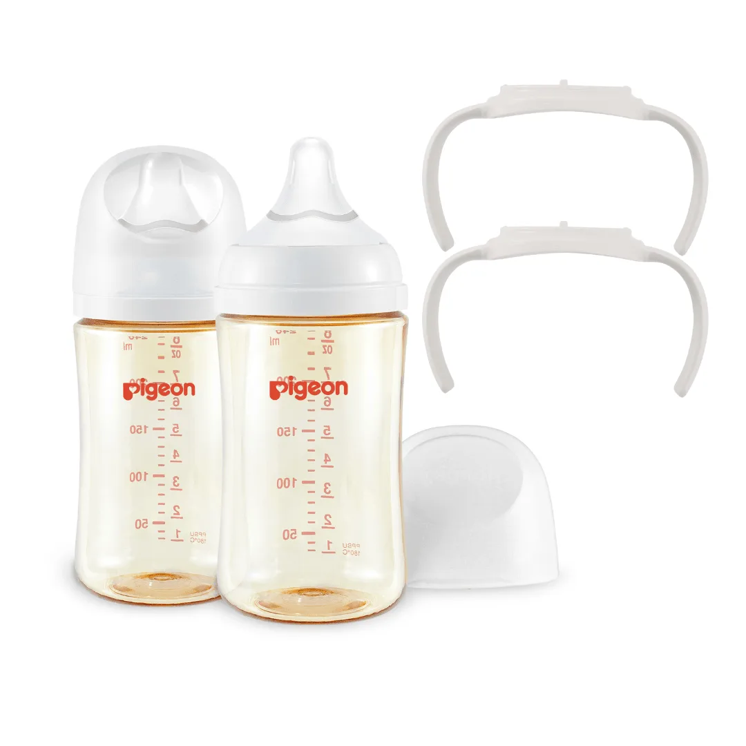 PPSU Bottle and Handle Set: Daily Use for 3M+ Babies