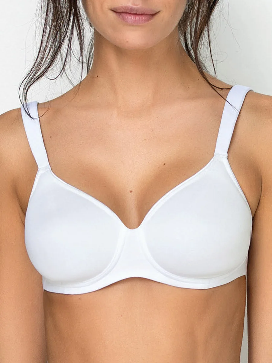 Reggiseno con coppe spacer, senza ferretto, con regolatore supplementare - BIANCO - 2546