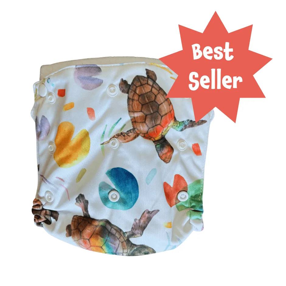 All-in-Two Diaper Cover and Belt (Printed PUL)