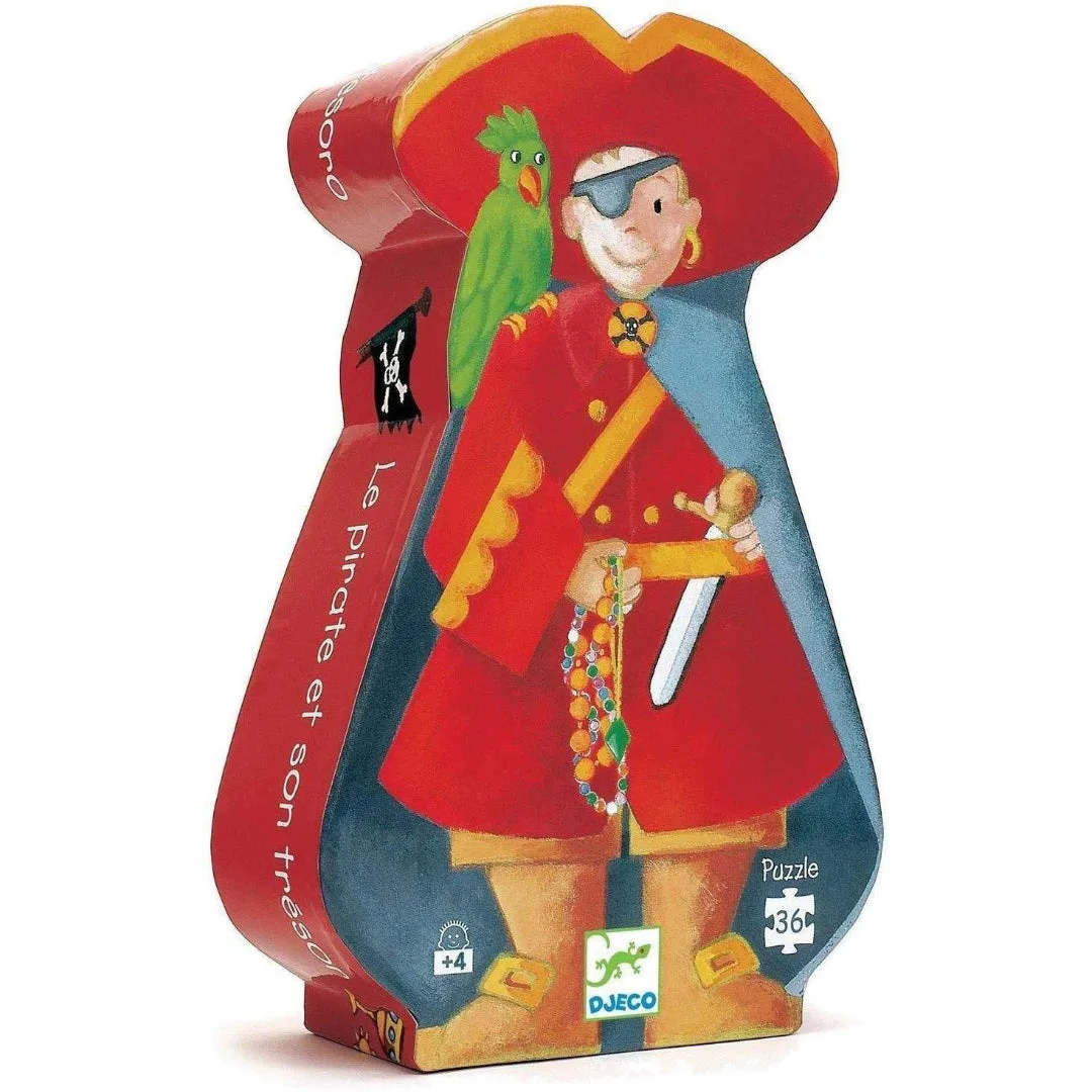 DJECO- Pirate and Treasure Puzzle 36pc