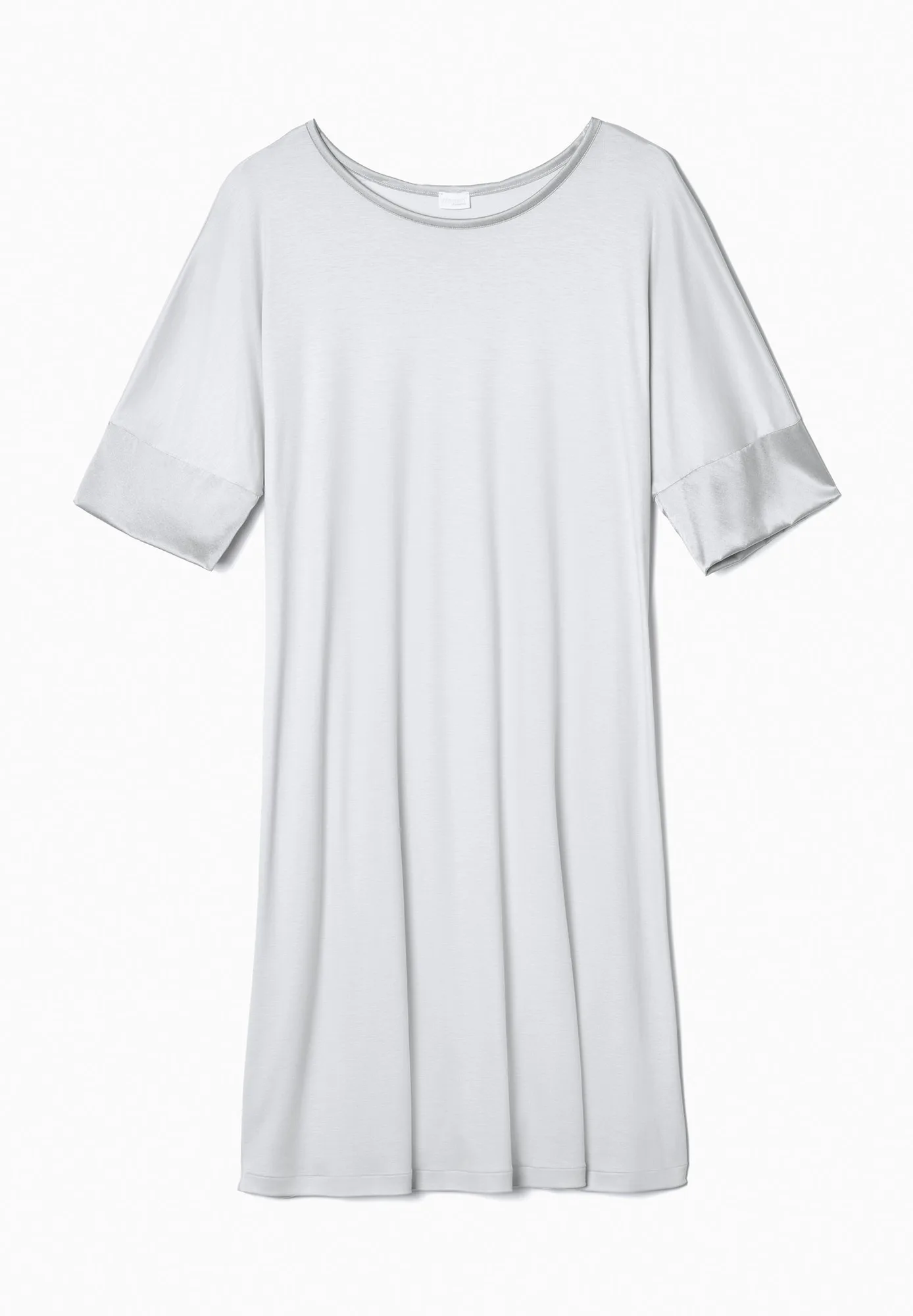 Silk Dreams | Sleepshirt kurzarm - grey marble