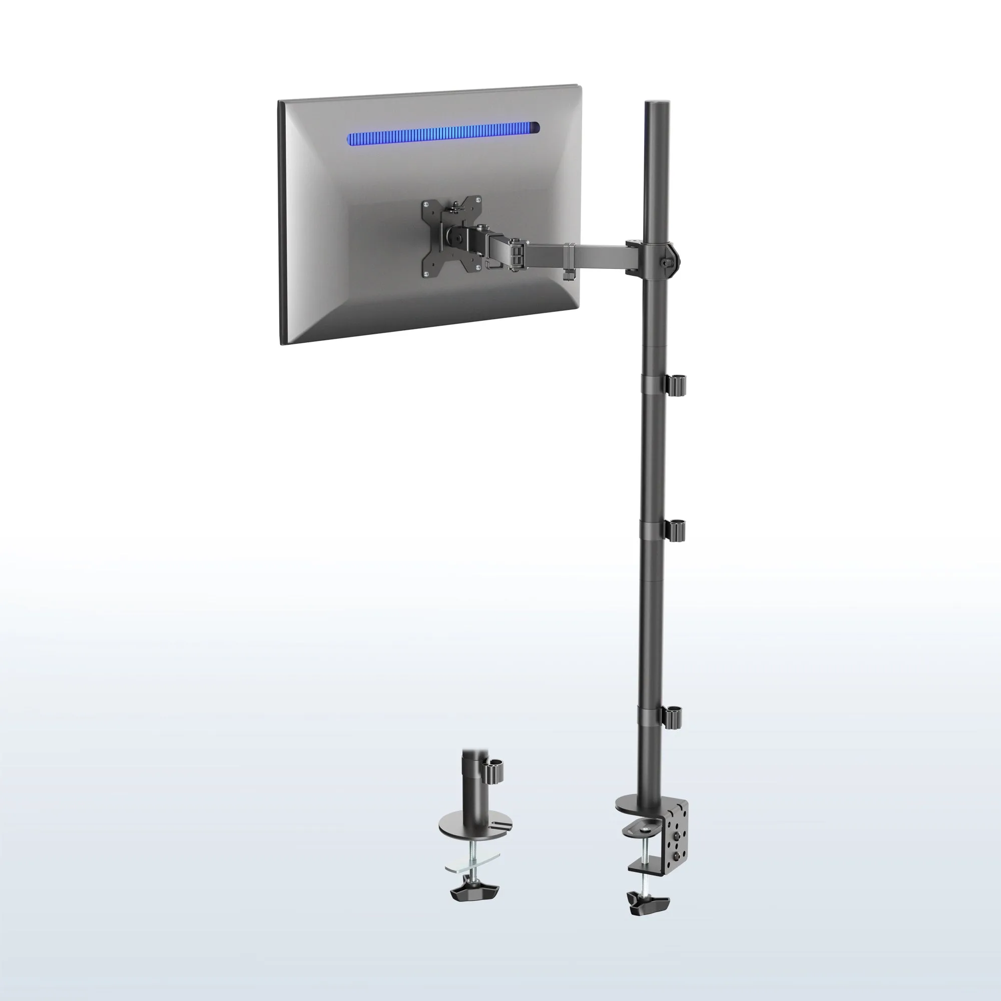 Single Monitor Extra Tall Desk Mount