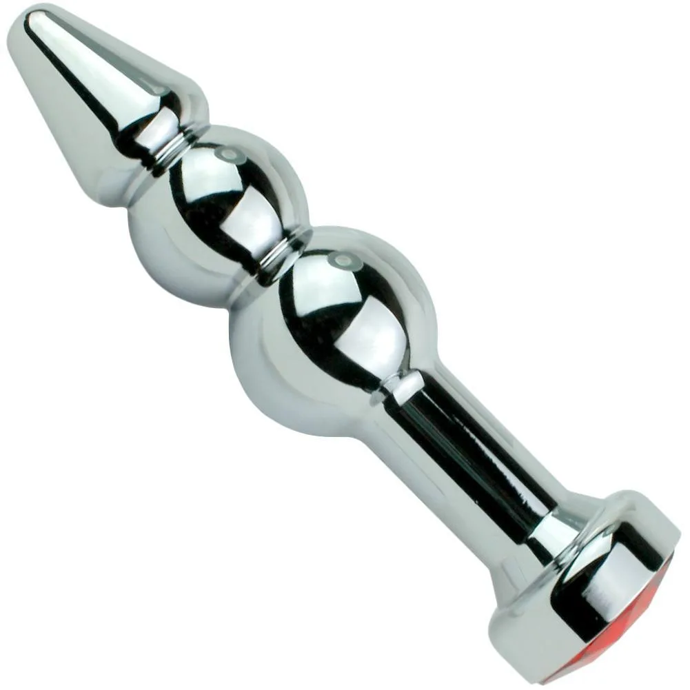 Tapón anal de aluminio rojo rubí sexy