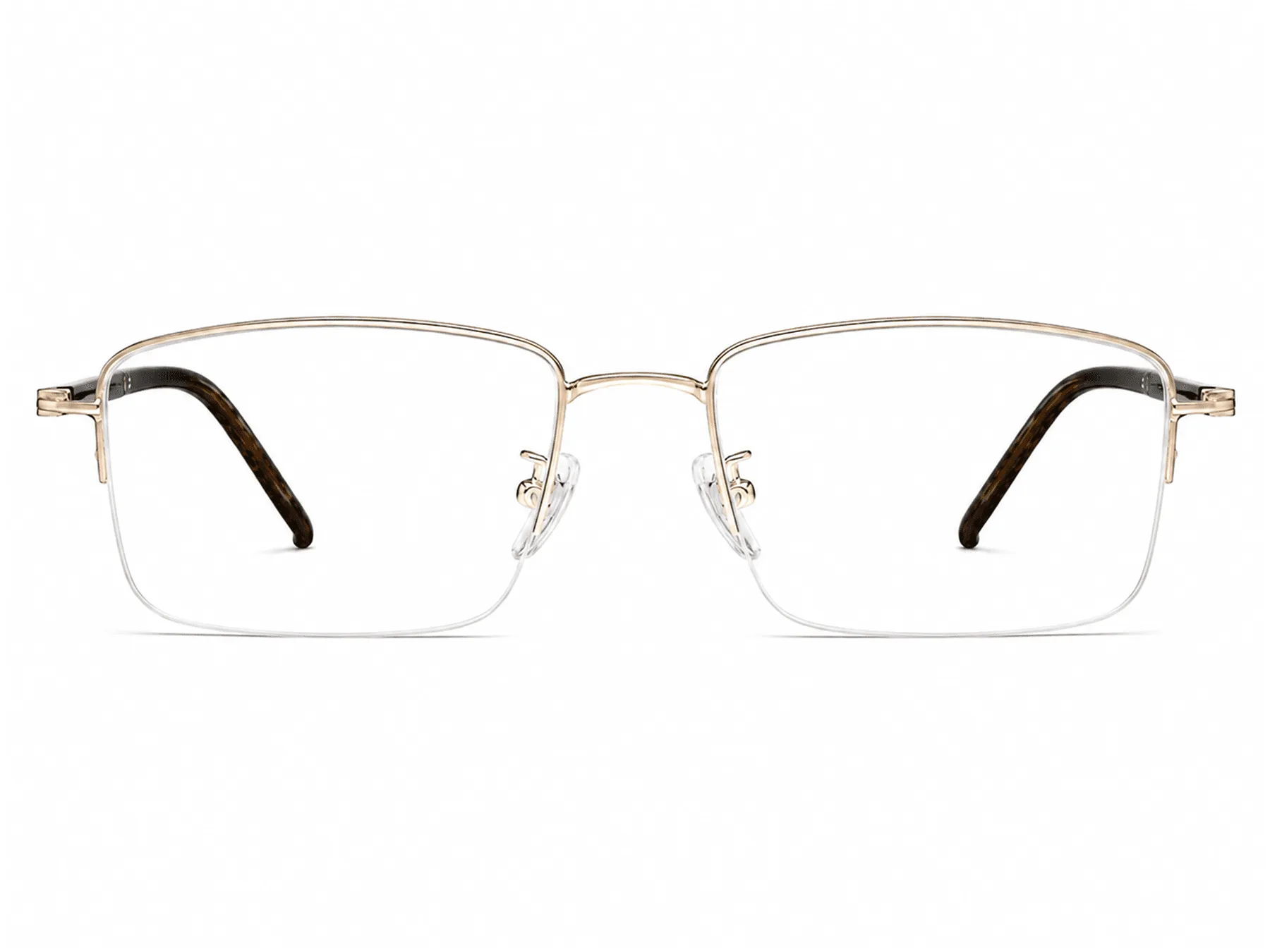 Sophie Rectangle Metal Half-rim Glasses