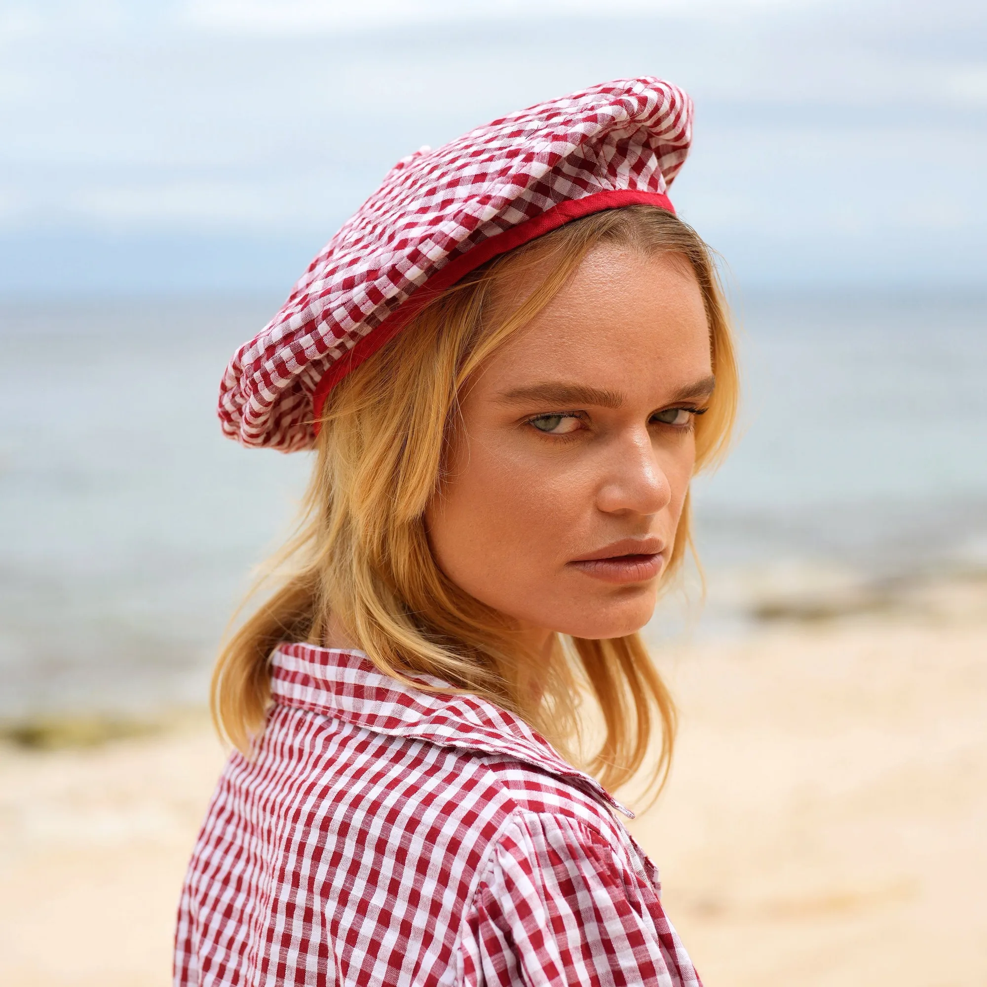 How to Style a Gingham Beret Hat for Any Occasion