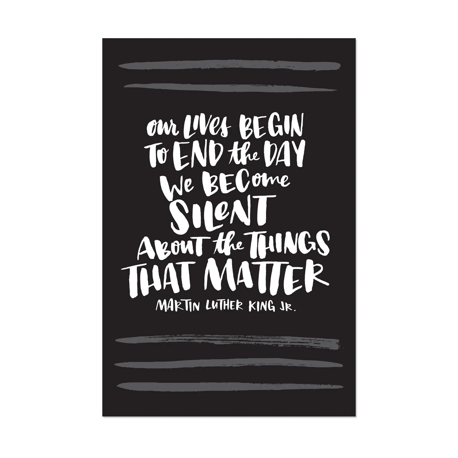 Martin Luther King Jr. Postkarte