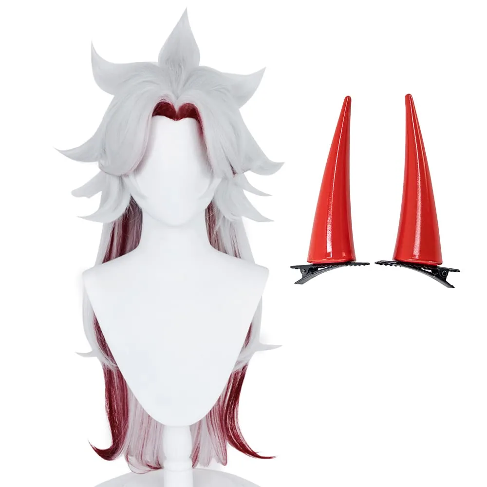 Unleash Your Inner Crimson Oni with Arataki Itto Cosplay Wig - Perfect for Genshin Impact Fans