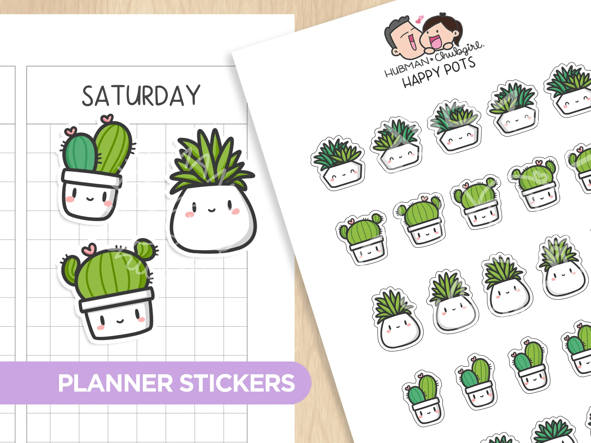 Happy Pots Planer-Sticker
