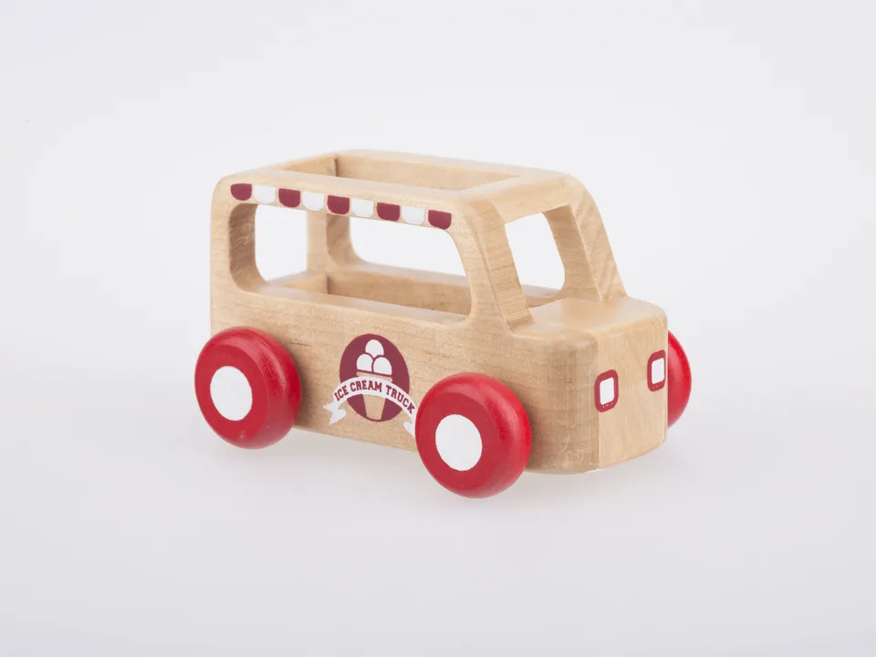 Mini Ice Cream Truck - Natural Wood